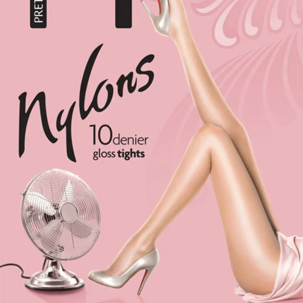 Pretty Polly Tights 10 Denier Gloss Tights in Nude Small / Petite